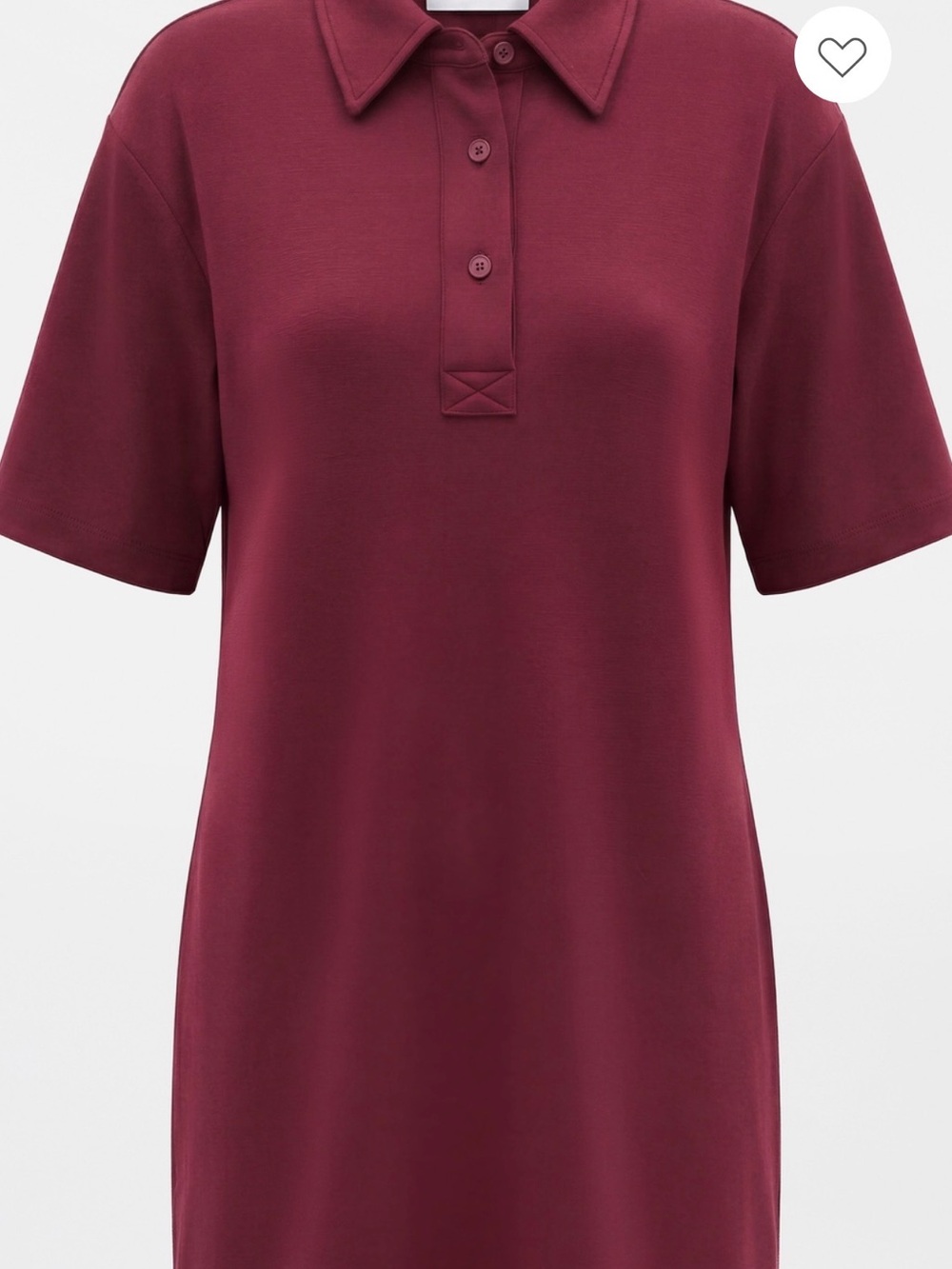 Le Bop Polo Mini Dress in Burgundy